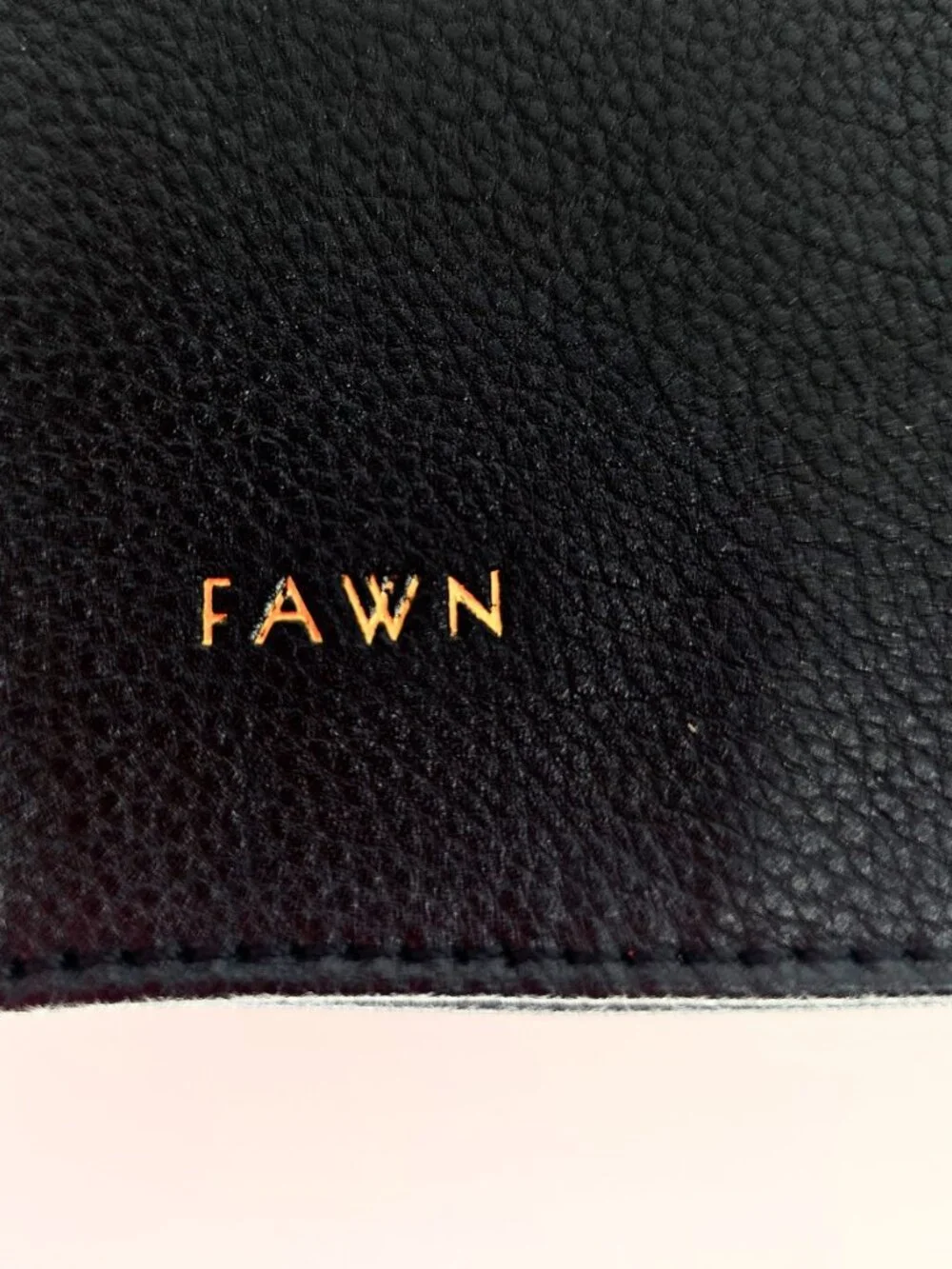 Fawn Design Premium Faux Leather Portable Changing Pad - Black